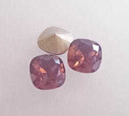 Swarovski 4470 Square Cyclamen Opal 10x10mm