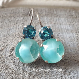 Oorbellen Sea Crystal Blue