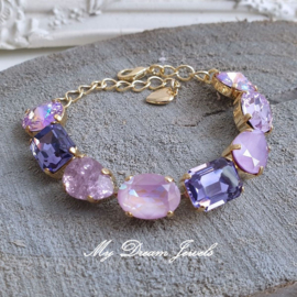 Armband "Violet & Purple" met o.a. Swarovski Crystal