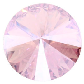 Swarovski 1122 Rivoli Light Rose Moonlight 12mm Exclusive
