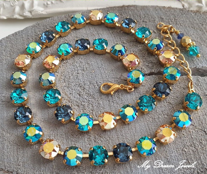 Collier Alison "Montana Zircon Sunshine" met Swarovski Crystal