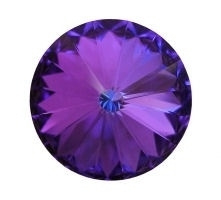 Vintage Swarovski Rivoli Crystal Heliotrope 6,1mm