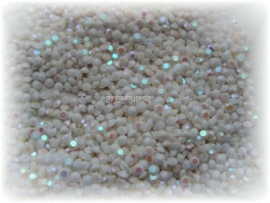 Swarovski 1100 puntsteen Chalkwhite AB PP19 (  2,5mm )