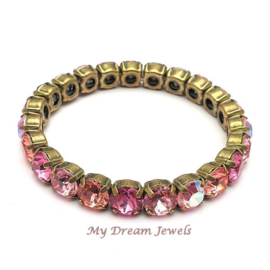 Stretch Armband Summer Rose met Swarovski Crystal