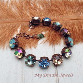 Armband  Colorado Blues met Swarovski Crystal