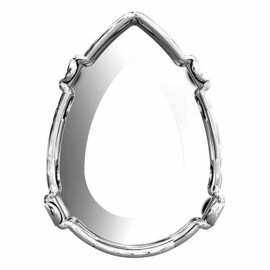 DQ Rijgkastje Zilverkleurig voor Swarovski Druppel 14x10mm