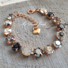 Armband Black Rose met Swarovski Crystal