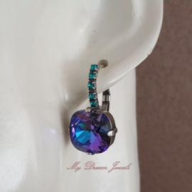 Oorbellen Square met Swarovski