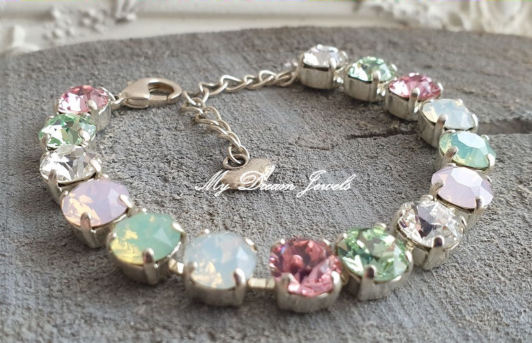 Armband Alison "Pastel Multi" met Swarovski Crystal