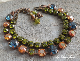 Armband Olivine met Swarovski Crystal