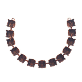 DQ Armband  voor 13 Swarovski puntstenen SS39 in 7 kleuren platings