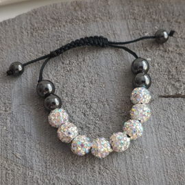 Kinder Chamballa  Strass armbandje Wit Crystal AB