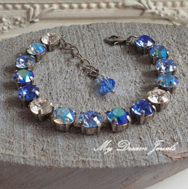 Armband Alison " Sapphire Dreams  " met Swarovski Crystal