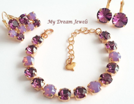 Armband  Purple Opal Dream met Swarovski Crystal