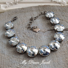 Armband "Crystal Blue Shade" met Swarovski Crystal