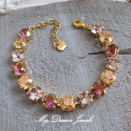 Armband Alison "Lilac Gold" met Swarovski Crystal