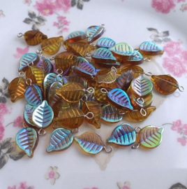 Glas hanger blaadje Brown AB