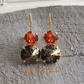 Oorbellen "Halloween Glamour" met Swarovski Crystal