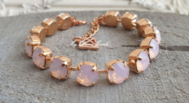 Armband Alison " Rose Water Opal " met Swarovski Crystal