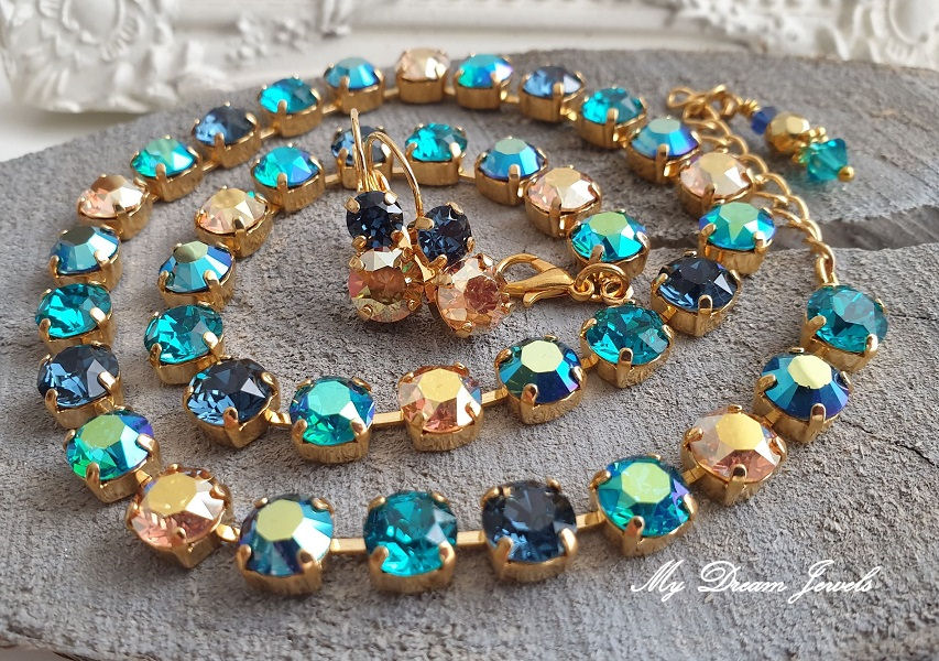 Collier Alison "Montana Zircon Sunshine" met Swarovski Crystal