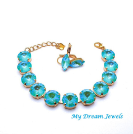 Armband Crystal Turquoise Delite