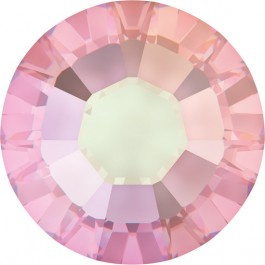 Swarovski 2028 platte steen "Light Rose AB" 7,1mm ( SS34 )
