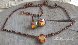 Armband Copper Autumn met Swarovski Crystal