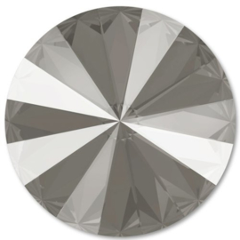 Swarovski 1122 Rivoli Crystal Dark Grey 12mm