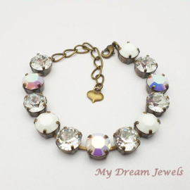 Armband Vintage White met Swarovski Crystal