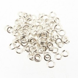 DQ Buigringen Silver Plated 3,4mm per 20 stuks