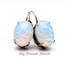 Oorbellen Vintage Golden Glow Opal