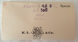 Swarovski Vintage 308 ( 4300 ) Druppel  "Jonquil" 4,8x8mm