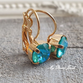 Oorbellen Alison met Swarovski Laguna Delite