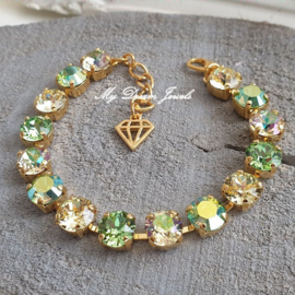Armband Summer Green met Swarovski Crystal