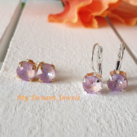 Oorstekers Swarovski Lavender Delite