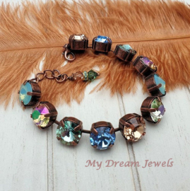 Armband  Colorado Blues met Swarovski Crystal