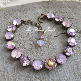 Armband Vintage Flower Violet  met Swarovski Crystal