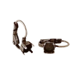 DQ Oorbellen voor Swarovski puntsteen SS24 in 4 kleuren platings