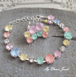 Armband " Happy Spring  " met Swarovski Crystal