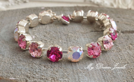 Armband Alison "Pink Love"met Swarovski Crystal