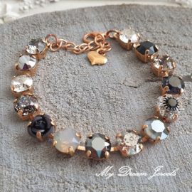 Armband Black Rose met Swarovski Crystal