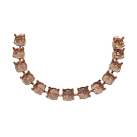 DQ Armband  voor 13 Swarovski puntstenen SS39 in 7 kleuren platings