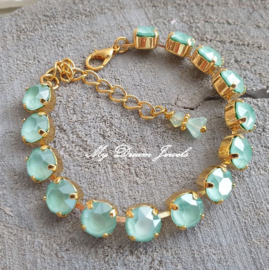 Armband Alison "Crystal Mint Green" met Swarovski Crystal