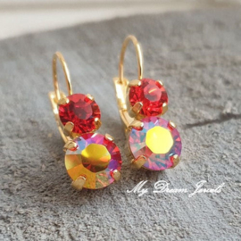 Oorbellen Lara met Swarovski Hyacinth & Hyacinth AB