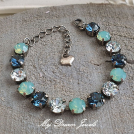 Armband Alison "Montana Pacific" met Swarovski Crystal