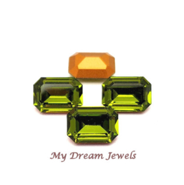 Swarovski 4610 Octagon "Olivine" 14x10mm
