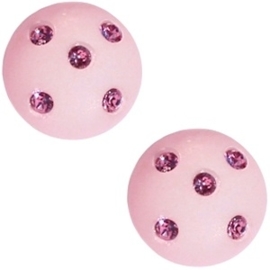 Polaris Cabochon Swarovski Soft Pink 12mm