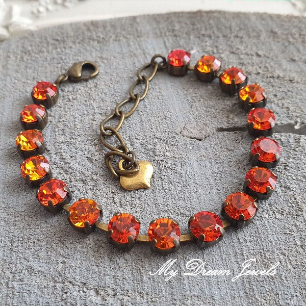 Armband Fire met Swarovski Crystal