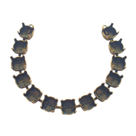 DQ Armband  voor 13 Swarovski puntstenen SS39 in 7 kleuren platings