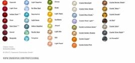 Oorbellen met een Swarovski Crystal "Kleur naar keuze"